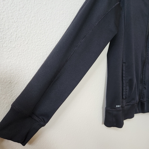 Nike Women's Dri-Fit Track Jacket Black and White Stripe - Picture 3 of 10